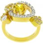 NEW 14k Gold White Gold Yellow CZ Ring