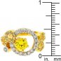 NEW 14k Gold White Gold Yellow CZ Ring