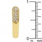 NEW 14k Gold Pave Crystal Contemporary Ring