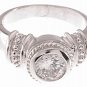 NEW 925 Sterling Silver CZ Antique Engagement Ring