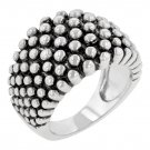 White Gold Rhodium Bonded Ring in  Silvertone