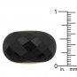 14k Gold Bonded Multi-Faceted Black Onyx CZ Ring