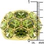 14k Gold Bonded Dome Pave Olive CZ Ring