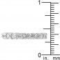 White Gold Rhodium to 925 Sterling Silver Eternity Ring