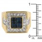 White Gold Rhodium 14k Gold Princess Cut Sapphire Ring