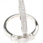 New 925 Sterling Silver CZ Wedding Set Ring