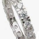 New 925 Sterling Silver CZ Eternity Stackable Ring