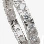 New 925 Sterling Silver CZ Eternity Stackable Ring
