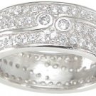 New 925 Sterling Silver CZ Fashion Ring
