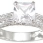 New 925 Sterling Silver CZ Antique Wedding Ring