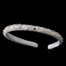White Sparkling Crystal Beaded Headband Tiara