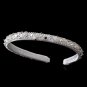 White Sparkling Crystal Beaded Headband Tiara