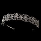 Silver Clear Rhinestone Crystal Bridal Headband Tiara