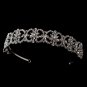 Silver Clear Rhinestone Crystal Bridal Headband Tiara