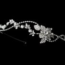 Silver Rhodium Vintage Crystal Headband Tiara