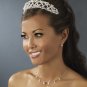 Silver Rhinestone Pearl Flexible Bridal Headband Tiara