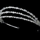 Silver Swarovski Triple Band Headband Tiara