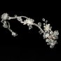 Silver Swarovski Crystal AB Flower Headband Tiara