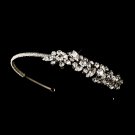 Silver Rhinestone Crystal  Headband Tiara