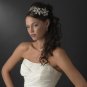Silver Pearl Swarovski Crystal Flower Headband Tiara