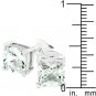 NEW White Gold 925 Sterling Silver Studs CZ Earrings