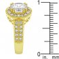 NEW 14k Gold Silver Channel  Set CZ Ring