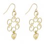 NEW 14K Gold Golden Heart Dangle Earrings
