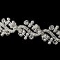 Silver Pearl Rhinestone Crystal Bridal Tiara Headband