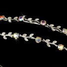 Silver AB Crystal Double Vine Headband Tiara