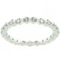 White Gold 925 Sterling Silver CZ Eternity Ring