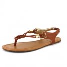 Whisky Braided Rope Flat Sandal Womens Shoes