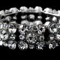 Silver Exquisite Rhinestone Crystal Stretch Bracelet