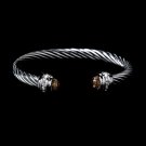 Silver Rhinestone Crystal Champagne Bracelet