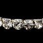 Silver Clear Cubic Zirconia Stretch Bracelet