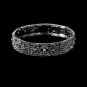 Silver Vintage Rhinestone Crystal Stretch Bracelet