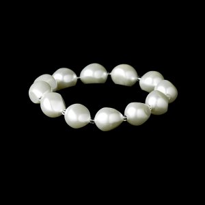 White Pearl Stretch Bracelet