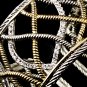 Silver Gold  Rhinestone Designer Cuff Bracelet