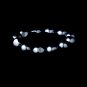 Simple Hematite Pearl Stretch Bracelet