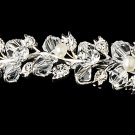 Swarovski Crystal Ivory Pearl Silver Bridal Tiara