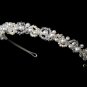Swarovski Crystal White Pearl Bridal Headband Tiara