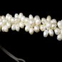 Silver Freshwater Pearl Bridal Headband Tiara