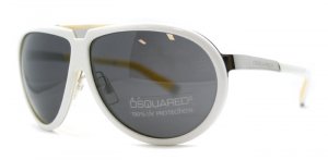 DSquared DQ 0003 24A White/Yellow Unisex Sunglasses