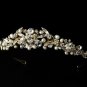 Gold Swarovski Ivory Pearl Bridal Tiara