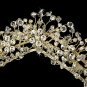 Enchanting Gold Swarovski Crystal Bridal Tiara
