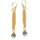 925 Sterling Silver Chain Labradorite Earrings