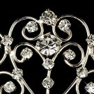 Silver Royal Rhinestone Crystal Bridal Tiara