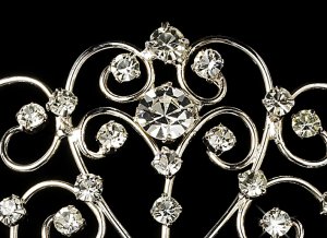 Silver Royal Rhinestone Crystal Bridal Tiara