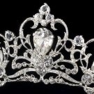 Silver Rhinestone Crystal Elegant Bridal Tiara