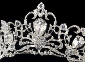 Silver Rhinestone Crystal Elegant Bridal Tiara
