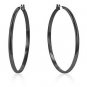 Black Classic Hoop Earrings